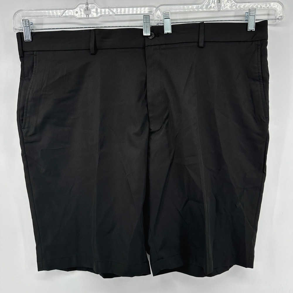 Walter Hagen Perfect 11 Golf Shorts Mens 46 Black Flat Front MGA14400BT NEW